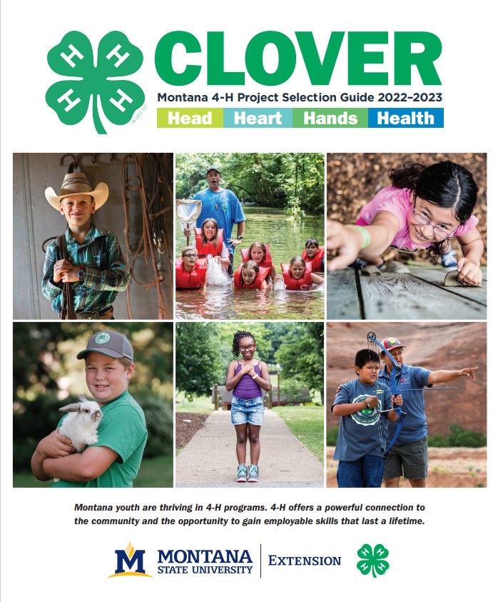 4 H Clover Project Selection Guide Montana 4H Montana State 